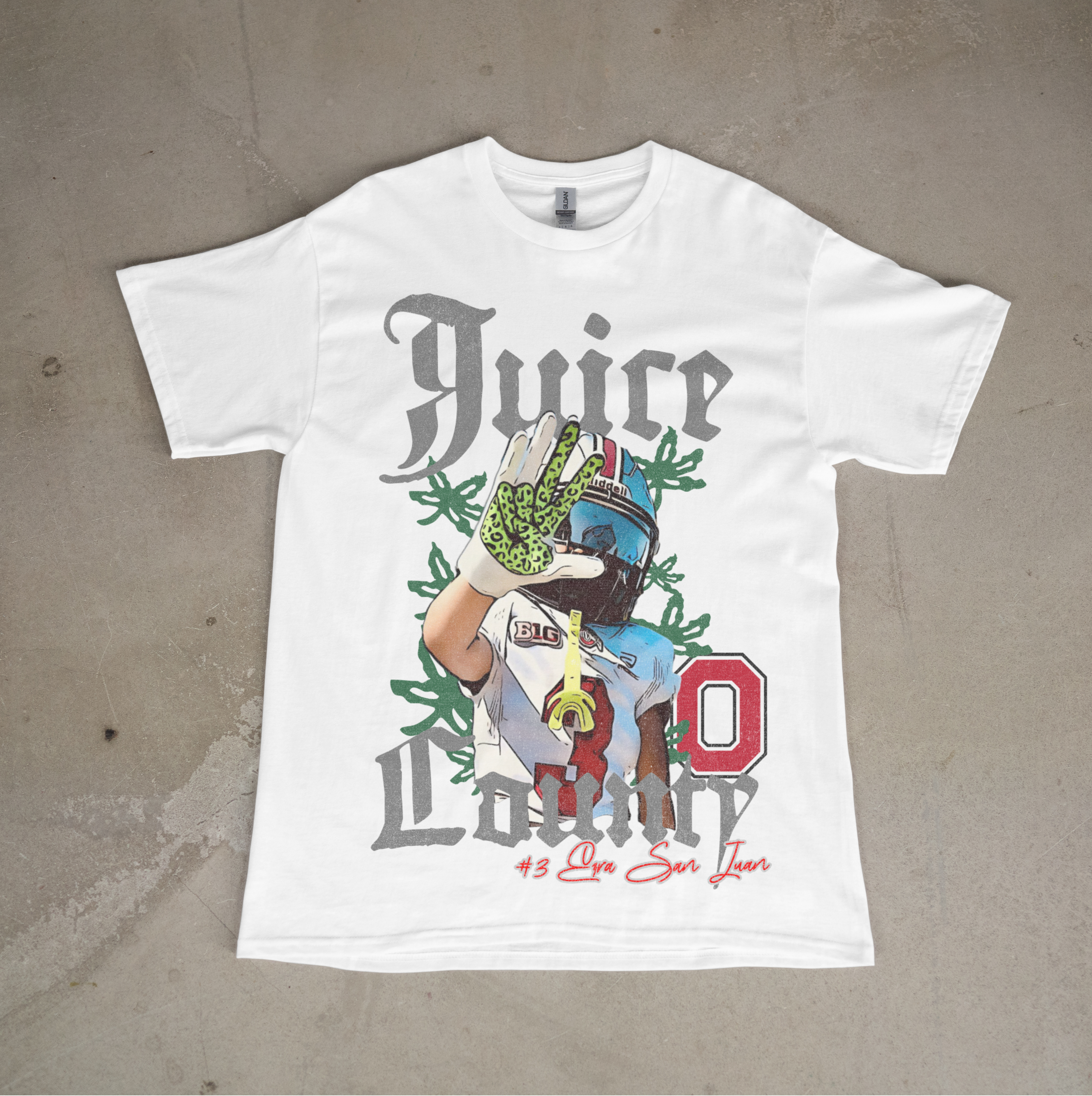 Custom Old English - Oversized Graphic Print (YOUTH)